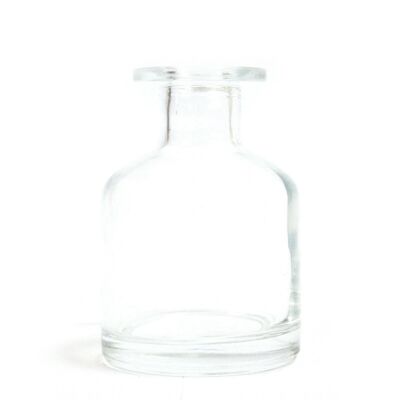 RDBot-10 - Botella difusora de caña de alquimista redonda de 140 ml - Transparente - Se vende en 6x unidad/es por exterior