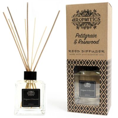 RDEO-06 - 200ml Petitgrain & Rosewood Essential Oil Reed Diffuser - Sold in 1x unit/s per outer