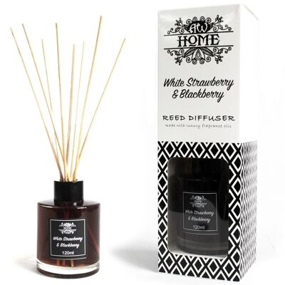 RDHF-01 - 120ml Reed Diffuser - White Strawberry & Blackberry - Sold in 1x unit/s per outer