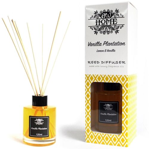RDHF-03 - 120ml Reed Diffuser - Vanilla Plantation - Sold in 1x unit/s per outer