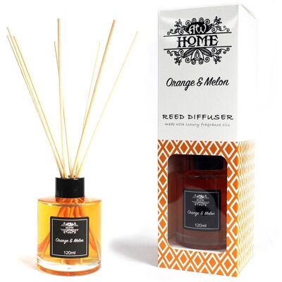 RDHF-06 - 120ml Reed Diffuser - Orange & Melon - Sold in 1x unit/s per outer