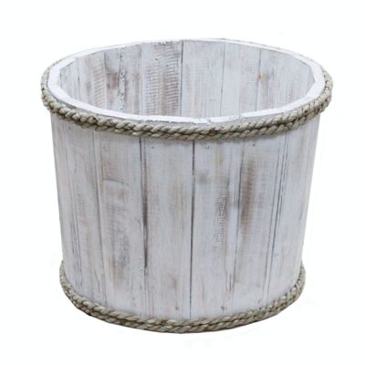 RDS-148 - Small Nautical Display Tub - Whitewash 21x29cm - Sold in 2x unit/s per outer