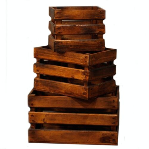 RDS-151 - Fruit Box set of 3 - Brown - Sold in 1x unit/s per outer