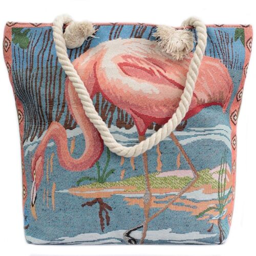 RHSB-13 - Rope Handle Bag - Pink Flamingo - Sold in 1x unit/s per outer
