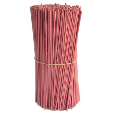 Rreed-08 - Bâtonnets de diffuseur rose -25cm x 3mm - 500gms - Vendu en 1x unité/s par extérieur