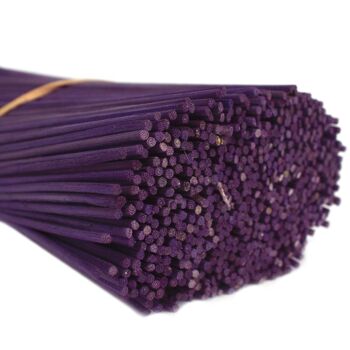 Rreed-09 - Bâtonnets de diffuseur de roseau violet -25cm x 3mm - 500gms - Vendu en 1x unité/s par extérieur 4