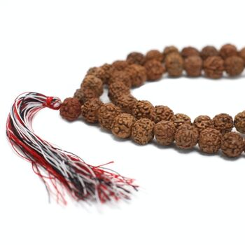 Rudr-03 - 108 Rudraksha Mala - Naturel - Vendu en 3x unité/s par extérieur 5