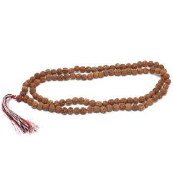 Rudr-03 - 108 Rudraksha Mala - Naturel - Vendu en 3x unité/s par extérieur 6