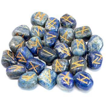 Rune-49 - Runes Stone Set in Pouch - Lapis - Vendu en 1x unité/s par extérieur 5