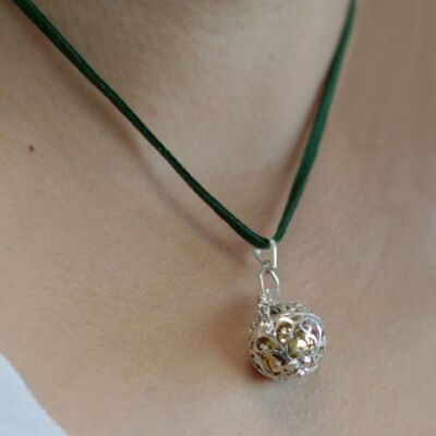SABall-03 - Silver Angel Bell - Romance - 18mm - Vendu en 1x unité/s par extérieur