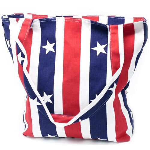SCBB-01 - Strong Canvas Bags - Red White & Blue - Sold in 1x unit/s per outer