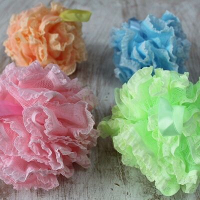 SCRDT-02 - Vintage Lace Scrunchies 5 asst (display tube) - 50gm - Sold in 80x unit/s per outer
