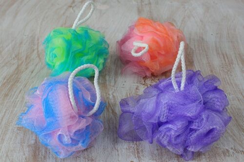 SCRDT-03 - Pretty Variegated Scrunchies 4 asst (display tube) - 40gm - Sold in 100x unit/s per outer