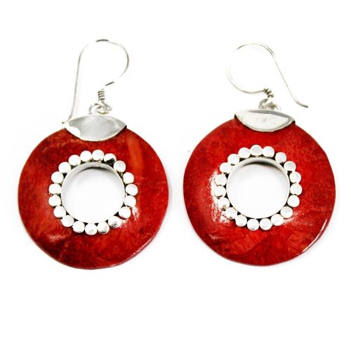 SEar-06 - 925 Silver Earrings - Do-nuts - Sold in 1x unit/s per outer