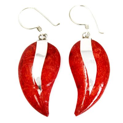 SEar-12 - 925 Silver Earrings - Mangos - Sold in 1x unit/s per outer