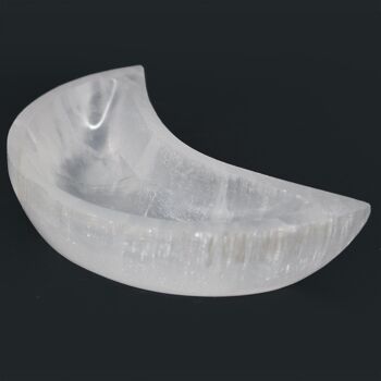 SelB-06 - Selenite Moon Bowl - 15cm - Vendu en 1x unité/s par extérieur 6