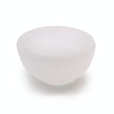 SelB-08 - Selenite Round Bowl - 6cm - Sold in 1x unit/s per outer