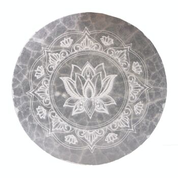 SelCP-07 - Plaque de Charge Moyenne 10cm - Lotus Mandala - Vendu en 1x unité/s par extérieur 3