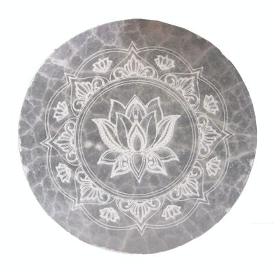 SelCP-07 - Medium Charging Plate 10cm - Lotus Mandala - Sold in 1x unit/s per outer