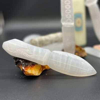 SelK-03 - Selenite Ritual Knife - Letting go of the past - Sold in 1x unit/s per outer