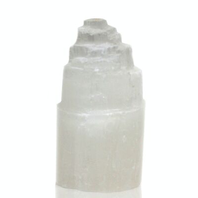 SelLp-01 – Turmlampe aus natürlichem Selenit – 15 cm – Verkauft in 1x Einheit/en pro Außenteil