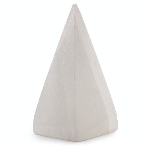 SelW-07 - Selenite Pyramid - 10 cm - Sold in 1x unit/s per outer
