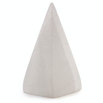 SelW-07 - Piramide di selenite - 10 cm - Venduto in 1x unità/i per esterno