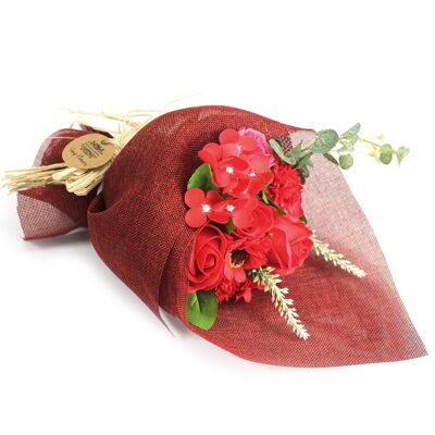 SFB-02 - Standing Soap Flower Bouquet - Red - Sold in 1x unit/s per outer
