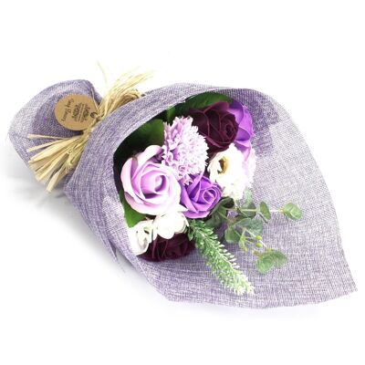 SFB-06 - Standing Soap Flower Bouquet - Purple - Sold in 1x unit/s per outer