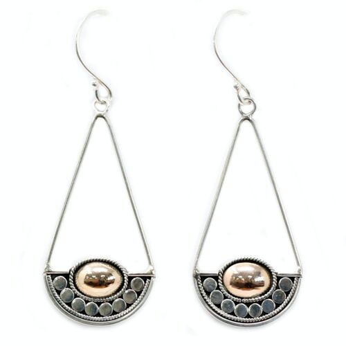 SGJ-04 - Silver & Gold Earring - Luna Balance - Sold in 1x unit/s per outer