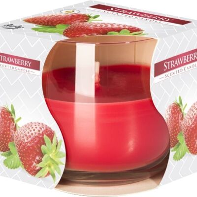 SGJC-06 - Scented Glass Jar Candle - Strawberry - Sold in 6x unit/s per outer