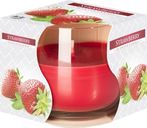 SGJC-06 - Scented Glass Jar Candle - Strawberry - Sold in 6x unit/s per outer