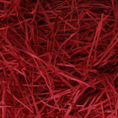 ShredpKG-02 - Papier déchiqueté très fin - Rouge profond 0,5 kg - Vendu en 1x unité/s par extérieur