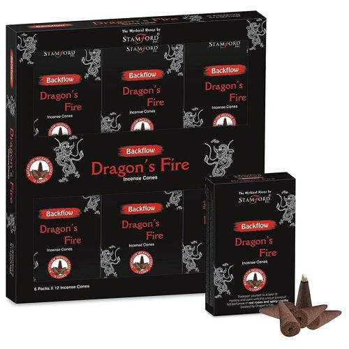 SMBFC-02 - Mythical Backflow Cones - Dragon Fire - Sold in 6x unit/s per outer