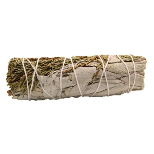 SmudgeS-18 - Smudge Stick - White Sage & Black Sage 10cm - Sold in 1x unit/s per outer