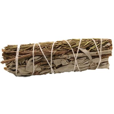 SmudgeS-22 - Smudge Stick - White Sage & Rosemary 10cm - Sold in 1x unit/s per outer