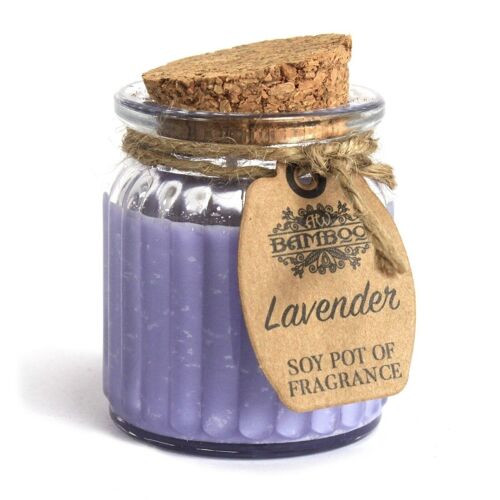 SoyP-01 - Lavender Soy Pot of Fragrance Candles - Sold in 6x unit/s per outer