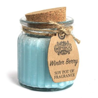 SoyP-05 - Velas aromáticas Winter Berry Soy Pot - Se vende en 6x unidad/s por exterior