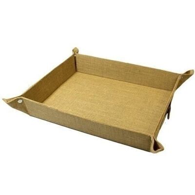 SPAtr-04 - Large Natural Jute Spa Tray - Natural - Sold in 3x unit/s per outer