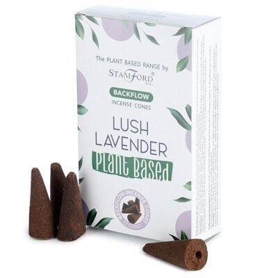 SPBBF-03 - Plant Based Backflow Incense Cones - Lush Lavender - Sold in 6x unit/s per outer