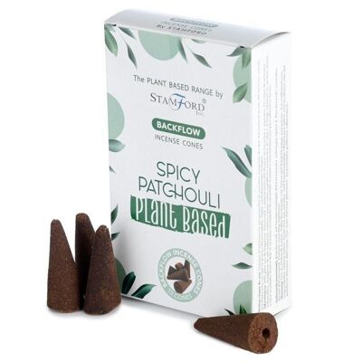 SPBBF-05 - Coni di incenso di riflusso a base vegetale - Patchouli speziato - Venduto in 6 unità per esterno