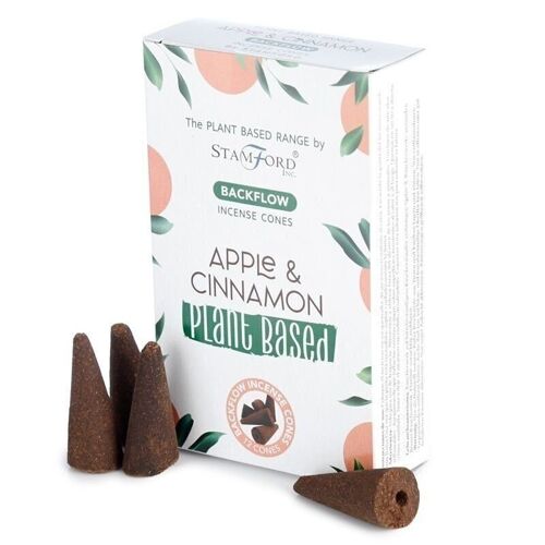 SPBBF-08 - Plant Based Backflow Incense Cones - Apple & Cinnamon - Sold in 6x unit/s per outer