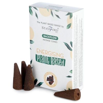 SPBBF-14 - Plant Based Backflow Incense Cones - Energising - Sold in 6x unit/s per outer