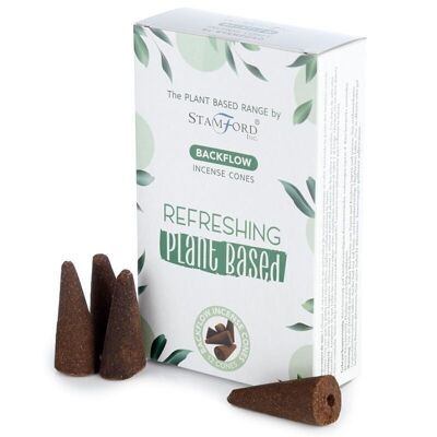 SPBBF-16 - Plant Based Backflow Incense Cones - Refreshing - Sold in 6x unit/s per outer