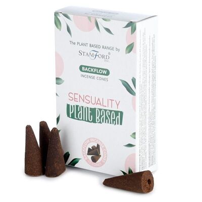 SPBBF-18 - Plant Based Backflow Incense Cones - Sensuality - Sold in 6x unit/s per outer