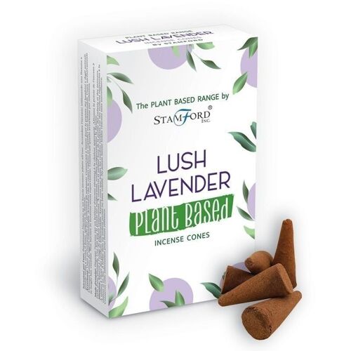 SPBiC-03 - Plant Based Incense Cones - Lush Lavender - Sold in 6x unit/s per outer