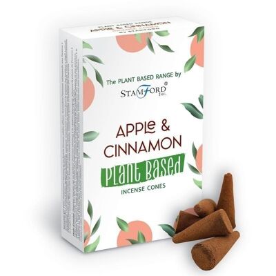 SPBiC-08 - Plant Based Incense Cones - Apple & Cinnamon - Sold in 6x unit/s per outer