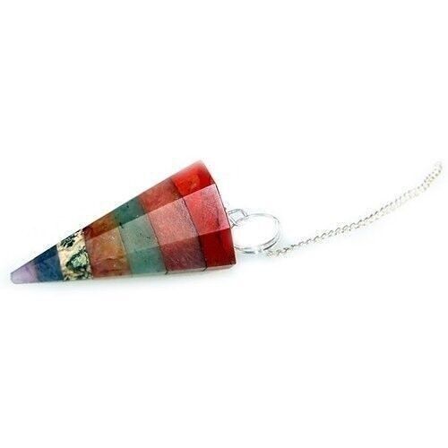 SpecMP-25 - Chakra Style 7 Slice Pendulums - Sold in 3x unit/s per outer