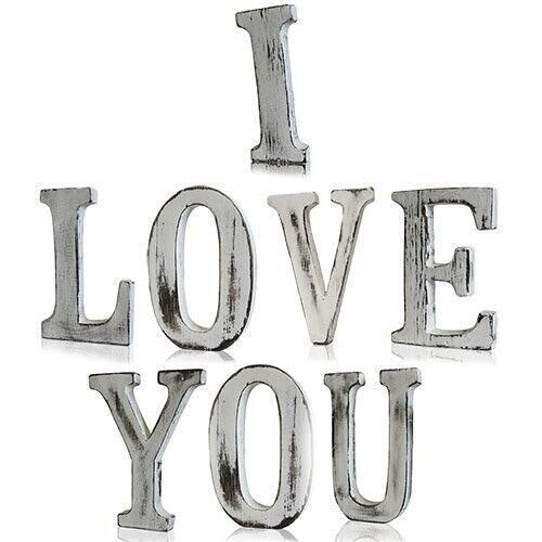 SSL-01 - Shabby Chic Letters - I LOVE YOU (8) - Sold in 1x unit/s per outer