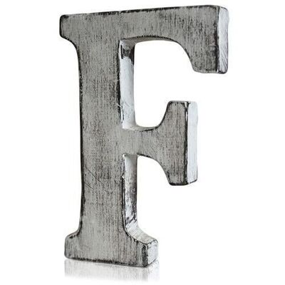 SSL-12 - Letras Shabby Chic - F - Vendido en 4x unidad/es por exterior